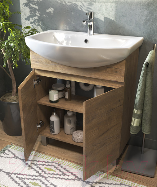 Изображение товара Тумба под умывальник Vigo Wing 700-2-0 (дуб золотой)