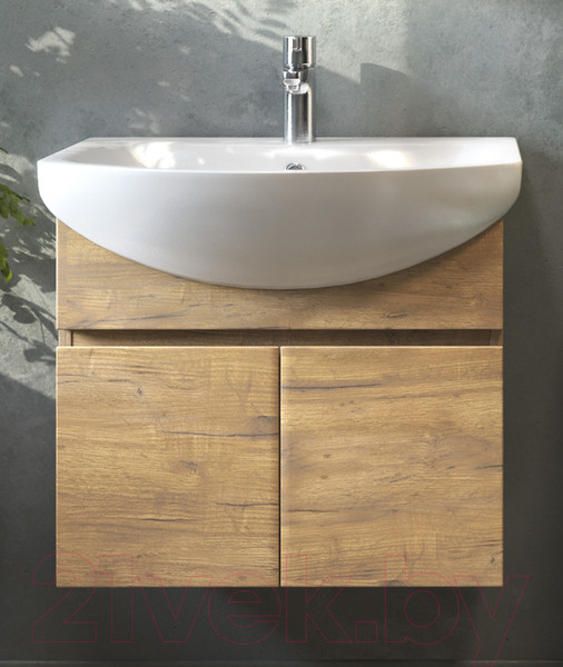 Изображение товара Тумба под умывальник Vigo Wing 600-2-0 (дуб золотой)