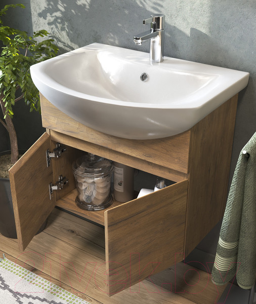 Изображение товара Тумба под умывальник Vigo Wing 600-2-0 (дуб золотой)