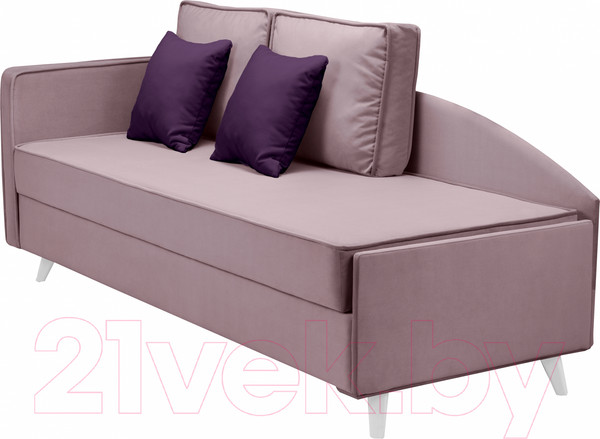 Изображение товара Тахта Mio Tesoro Альфа 800 левая (Velutto 11/Velutto 25/белый)