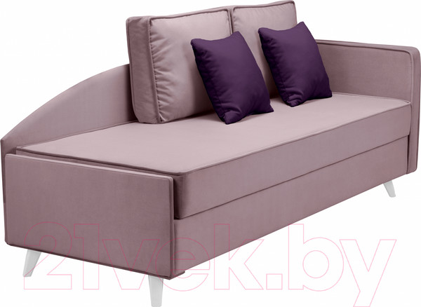 Изображение товара Тахта Mio Tesoro Альфа 800 правая (Velutto 11/Velutto 25/белый)