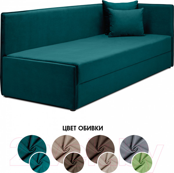 Изображение товара Тахта Mio Tesoro Гамма 800 правая (Velutto 20)