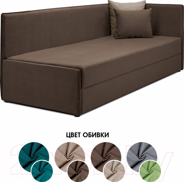 Изображение товара Тахта Mio Tesoro Гамма 800 правая (Velutto 23/Velutto 21)