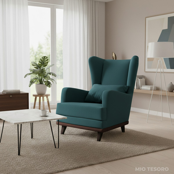 Изображение товара Кресло мягкое Mio Tesoro Ритм (Velutto 20/шоколад)