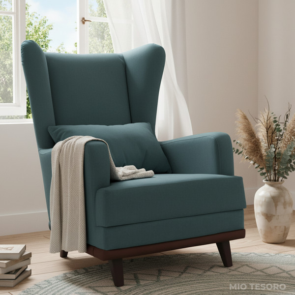 Изображение товара Кресло мягкое Mio Tesoro Ритм (Velutto 20/шоколад)