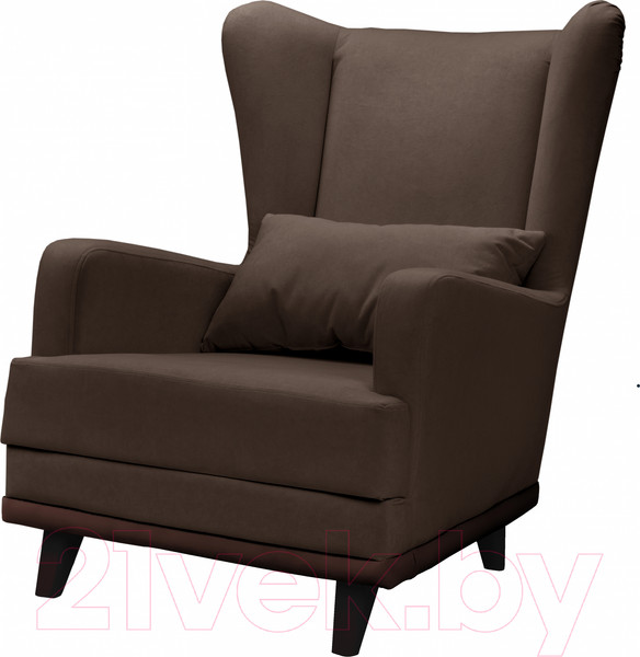 Изображение товара Кресло мягкое Mio Tesoro Ритм (Velutto 23/шоколад)