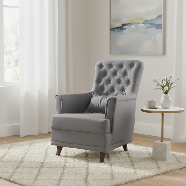 Изображение товара Кресло мягкое Mio Tesoro Каприз (Velutto 32/шоколад)