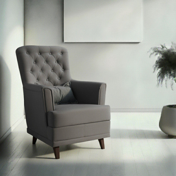 Изображение товара Кресло мягкое Mio Tesoro Каприз (Velutto 32/шоколад)