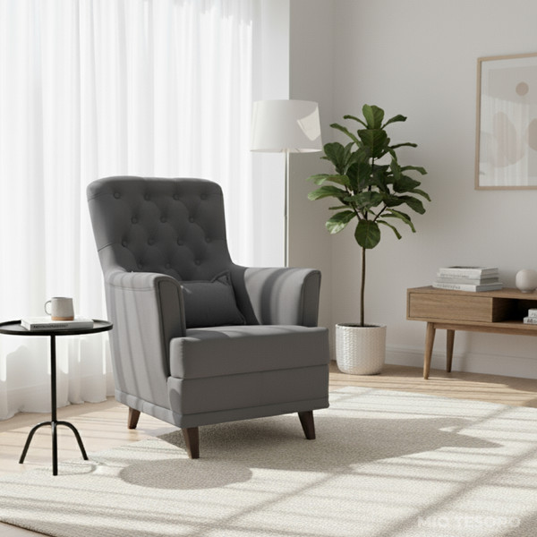 Изображение товара Кресло мягкое Mio Tesoro Каприз (Velutto 32/шоколад)