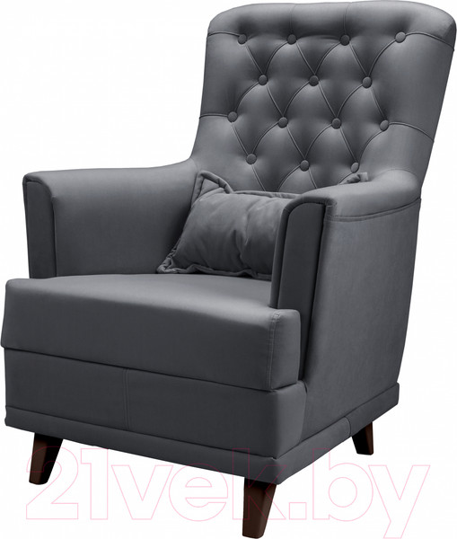 Изображение товара Кресло мягкое Mio Tesoro Каприз (Velutto 32/шоколад)