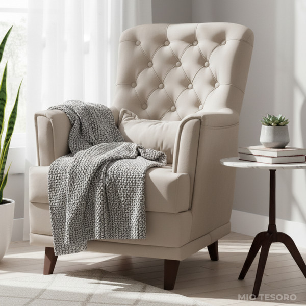 Изображение товара Кресло мягкое Mio Tesoro Каприз (Velutto 18/шоколад)