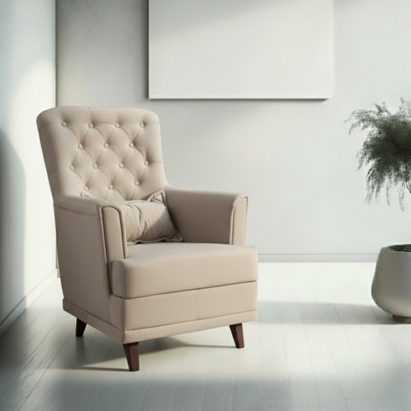 Изображение товара Кресло мягкое Mio Tesoro Каприз (Velutto 18/шоколад)