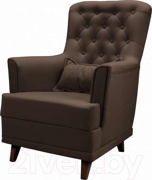 Изображение товара Кресло мягкое Mio Tesoro Каприз (Velutto 23/шоколад)
