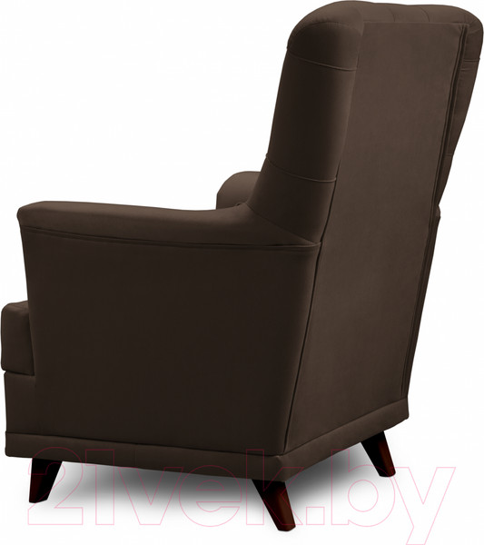 Изображение товара Кресло мягкое Mio Tesoro Каприз (Velutto 23/шоколад)
