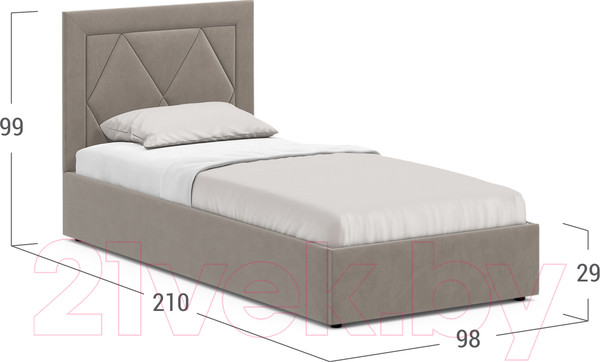 Изображение товара Односпальная кровать Moon Family 1255 / MF010741