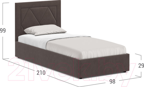 Изображение товара Односпальная кровать Moon Family 1255 / MF010751