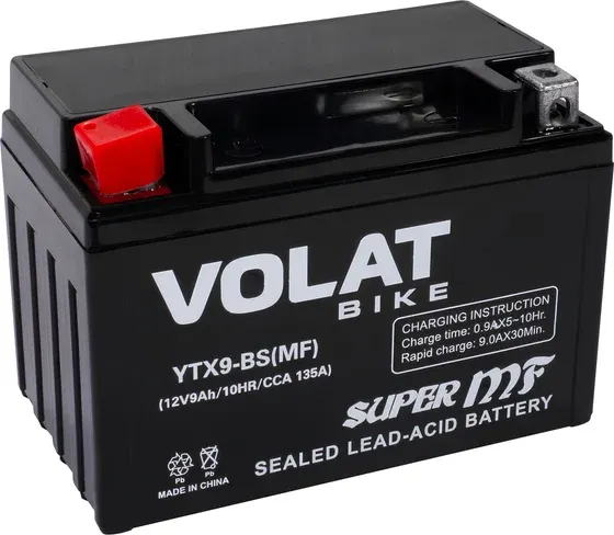 Изображение товара Мотоаккумулятор VOLAT YTX9-BS MF L+ (9 А/ч)