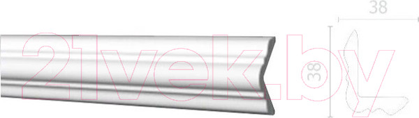 Изображение товара Уголок отделочный Decor-Dizayn DD801 (38x38x2000)