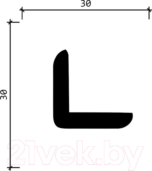 Изображение товара Уголок отделочный Decor-Dizayn DD20 (30x30x2000)