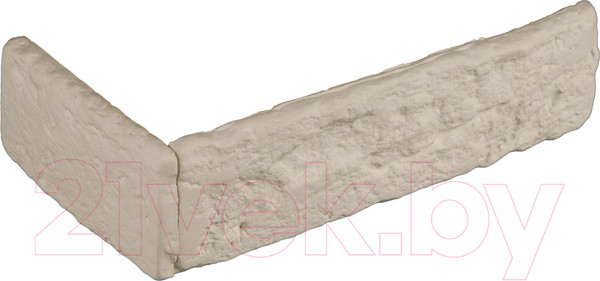 Изображение товара Декоративный камень гипсовый Air Stone Токио угловой элемент А01.У (белый)