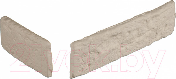 Изображение товара Декоративный камень гипсовый Air Stone Токио угловой элемент А01.У (белый)