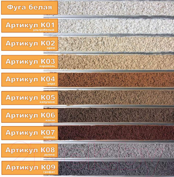 Изображение товара Фуга цементная Petra К01 ультрабелый (5кг)