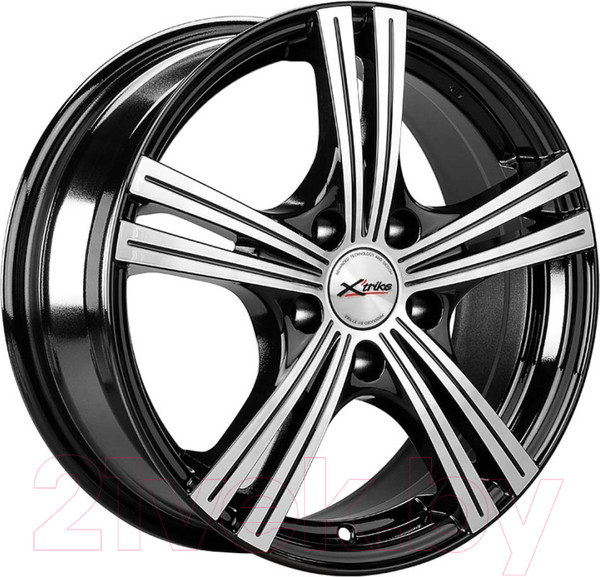 Изображение товара Литой диск X'trike X-112 16x6.5" 5x100мм DIA 57.1мм ET 38мм BKFP