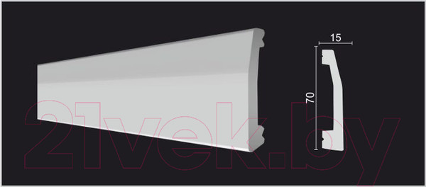 Изображение товара Плинтус Decor-Dizayn DD125 (70x15x2000)