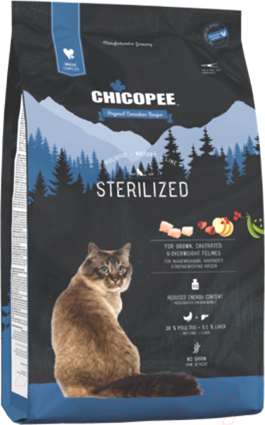 Изображение товара Сухой корм для кошек Chicopee HNL Sterilized (8кг)