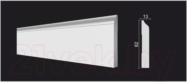 Изображение товара Плинтус Decor-Dizayn DD47 (82x13x2000)