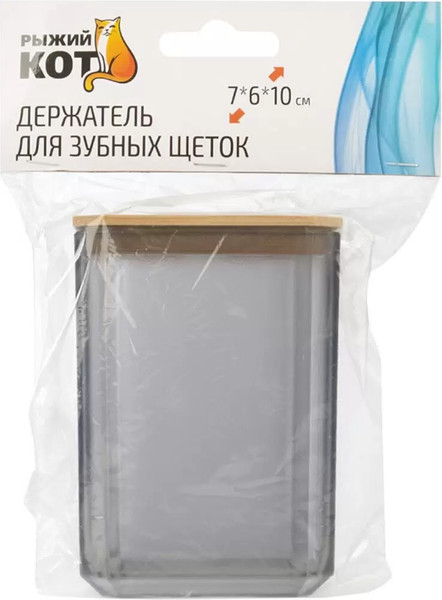 Изображение товара Стакан для зубной щетки и пасты Рыжий кот Оникс / 107636