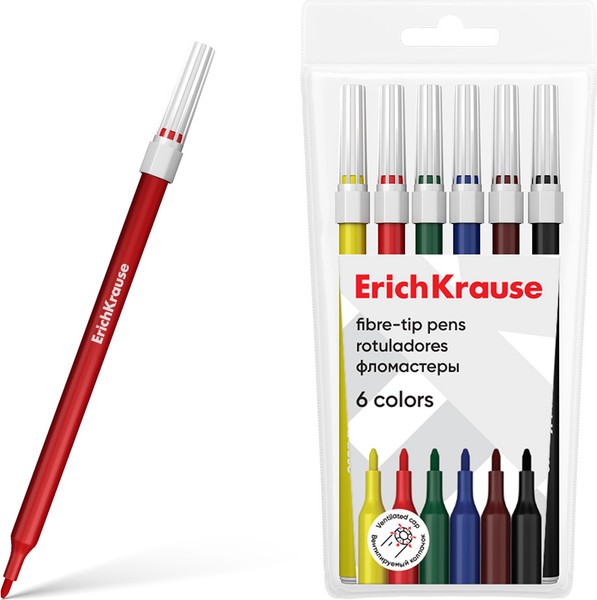 Изображение товара Фломастеры Erich Krause Light / 61827 (6цв)