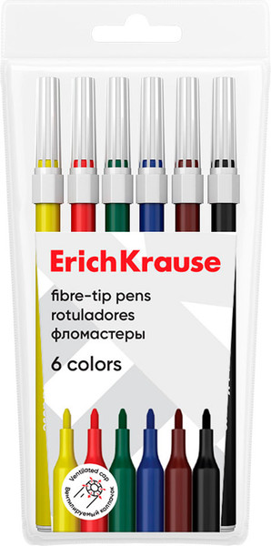 Изображение товара Фломастеры Erich Krause Light / 61827 (6цв)