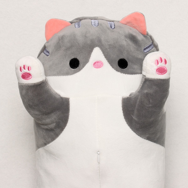 Изображение товара Подушка-игрушка Sima-Land Котик с пледом / 10126933 (серый)