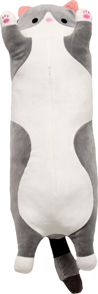 Изображение товара Подушка-игрушка Sima-Land Котик с пледом / 10126933 (серый)