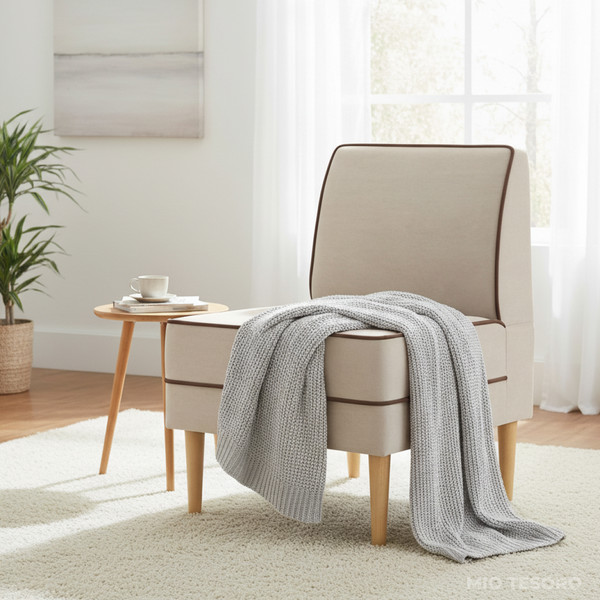 Изображение товара Кресло мягкое Mio Tesoro Бадди 600 (Velutto 18/Velutto 23/натуральное дерево)