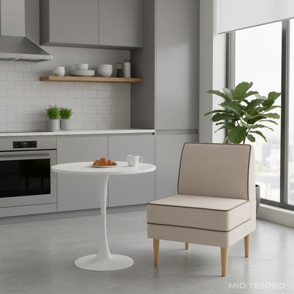 Изображение товара Кресло мягкое Mio Tesoro Бадди 600 (Velutto 18/Velutto 23/натуральное дерево)