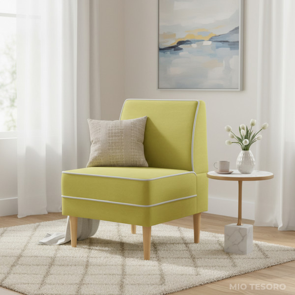 Изображение товара Кресло мягкое Mio Tesoro Бадди 600 (Velutto 28/Velutto 01/натуральное дерево)