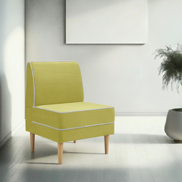 Изображение товара Кресло мягкое Mio Tesoro Бадди 600 (Velutto 28/Velutto 01/натуральное дерево)