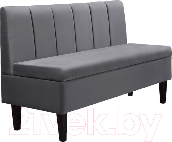 Изображение товара Скамья кухонная мягкая Mio Tesoro Лео 1320 (Velutto 32/шоколад)