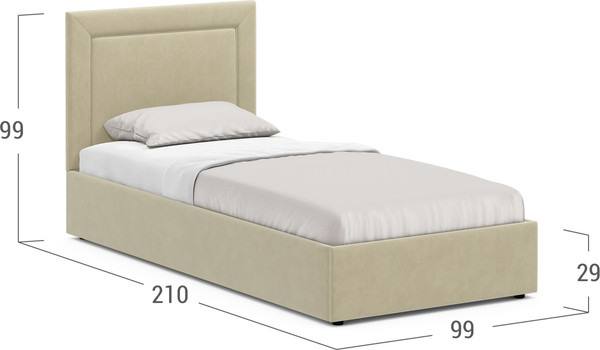 Изображение товара Односпальная кровать Moon Family 1258 / MF011226