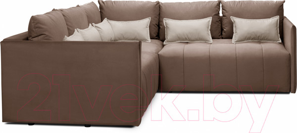 Изображение товара Диван угловой Mio Tesoro Чилетти Лонг (Velutto 01/Velutto 06)