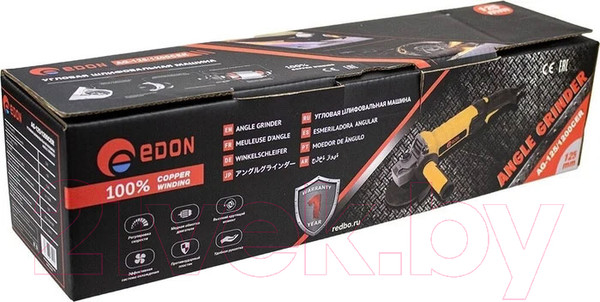 Изображение товара Угловая шлифовальная машина Edon AG-125/1200CER