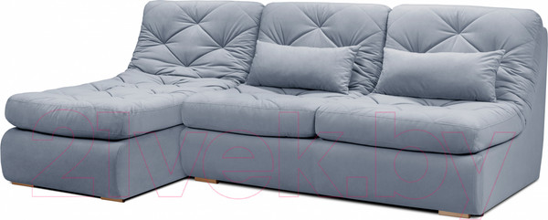 Изображение товара Диван угловой Mio Tesoro Борнео с оттоманкой (Velutto 12)