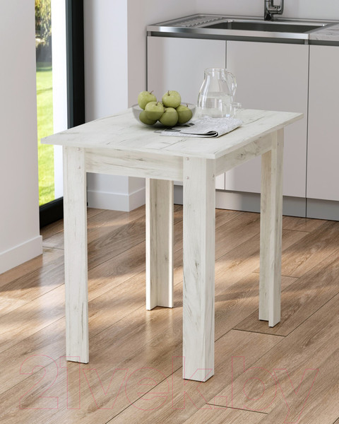 Изображение товара Обеденный стол Артём-Мебель Афина СН-130.10 (дуб крафт белый)