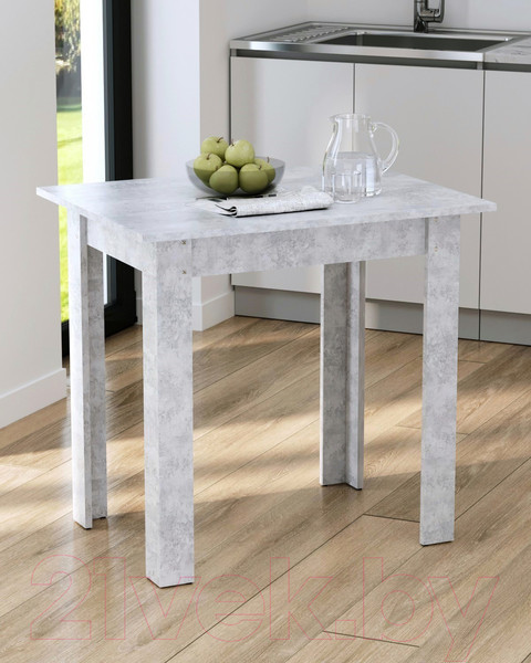 Изображение товара Обеденный стол Артём-Мебель Афина СН-130.10 (бетон спаркс лайт)