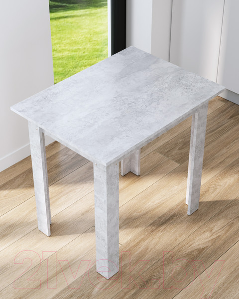 Изображение товара Обеденный стол Артём-Мебель Афина СН-130.10 (бетон спаркс лайт)