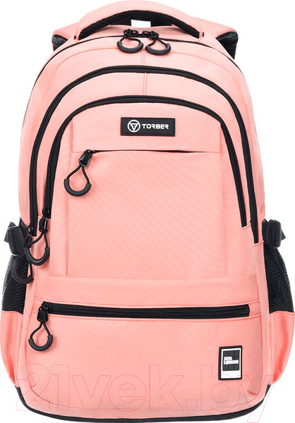 Изображение товара Школьный рюкзак Torber Class X T80022-P + Мешок для обуви (персиковый)