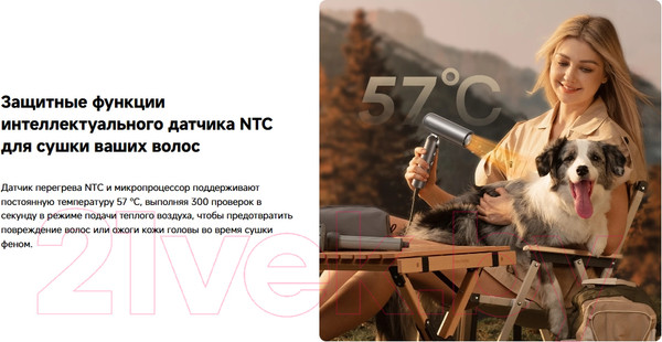 Изображение товара Фен Dreame Hairdryer Pocket / AHD51 (серый)