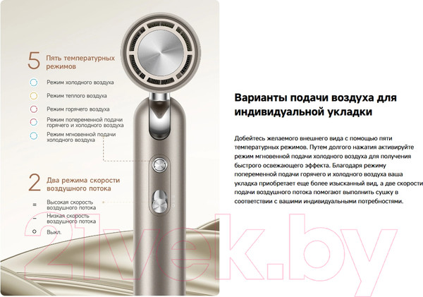 Изображение товара Фен Dreame Hairdryer Pocket / AHD51 (серый)